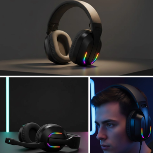 RGB Aydınlatmalı Kablosuz  Kulaklığı Konsol ve PC Uyumlu
