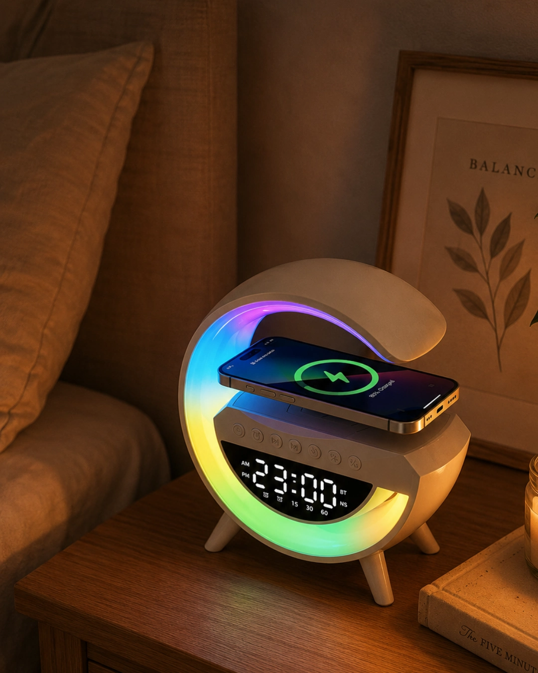 RGB Işıklı Bluetooth Hoparlör TF Kart ve FM Destekli Kablosuz Ses Sistemi 1 RGB Işıklı Bluetooth Hoparlör TF Kart ve FM Destekli Kablosuz Ses Sistemi