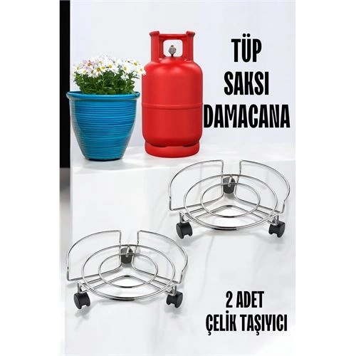 Saksı Tüp Damacana Altlığı Tekerlekli Taşıyıcı 2 ADET 719698