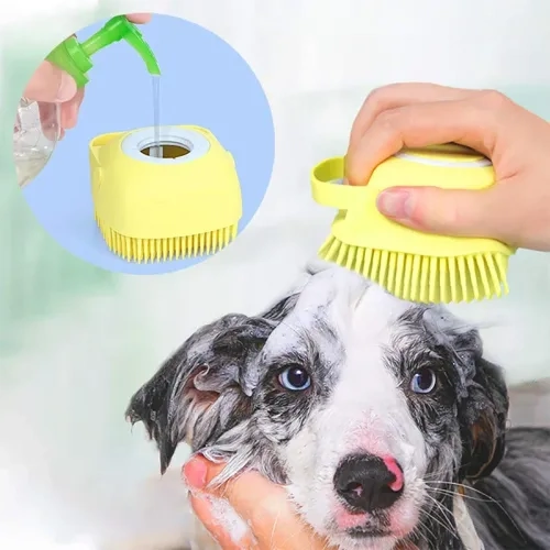 Şampuan Hazneli Kedi Köpek Yıkama Kesesi 1 Şampuan Hazneli Kedi Köpek Yıkama Kesesi