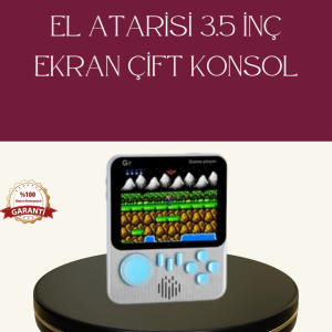 Şarjlı 3.5 İnç Retro Oyun Konsolu