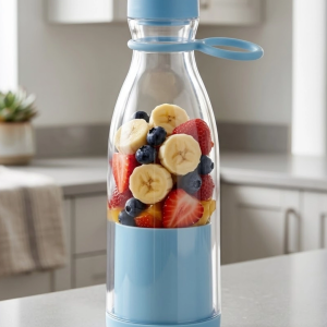 Şarjlı Taşınabilir Blender 380 ml USB Kablosuz Smoothie ve Meyve Karıştırıcı