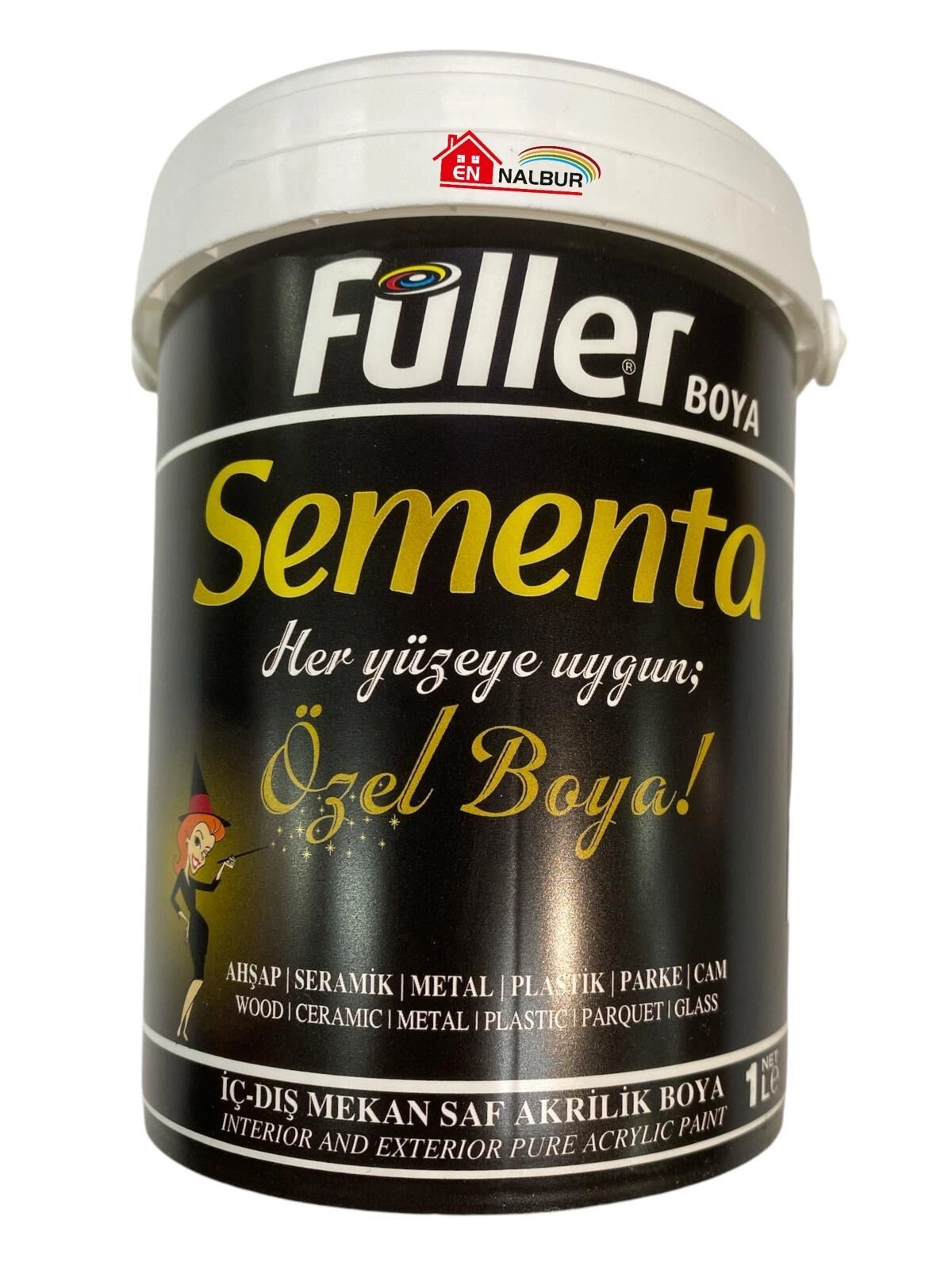 Sementa Özel Su Bazlı Saf Akrilik Boya 1 Litre Topaz