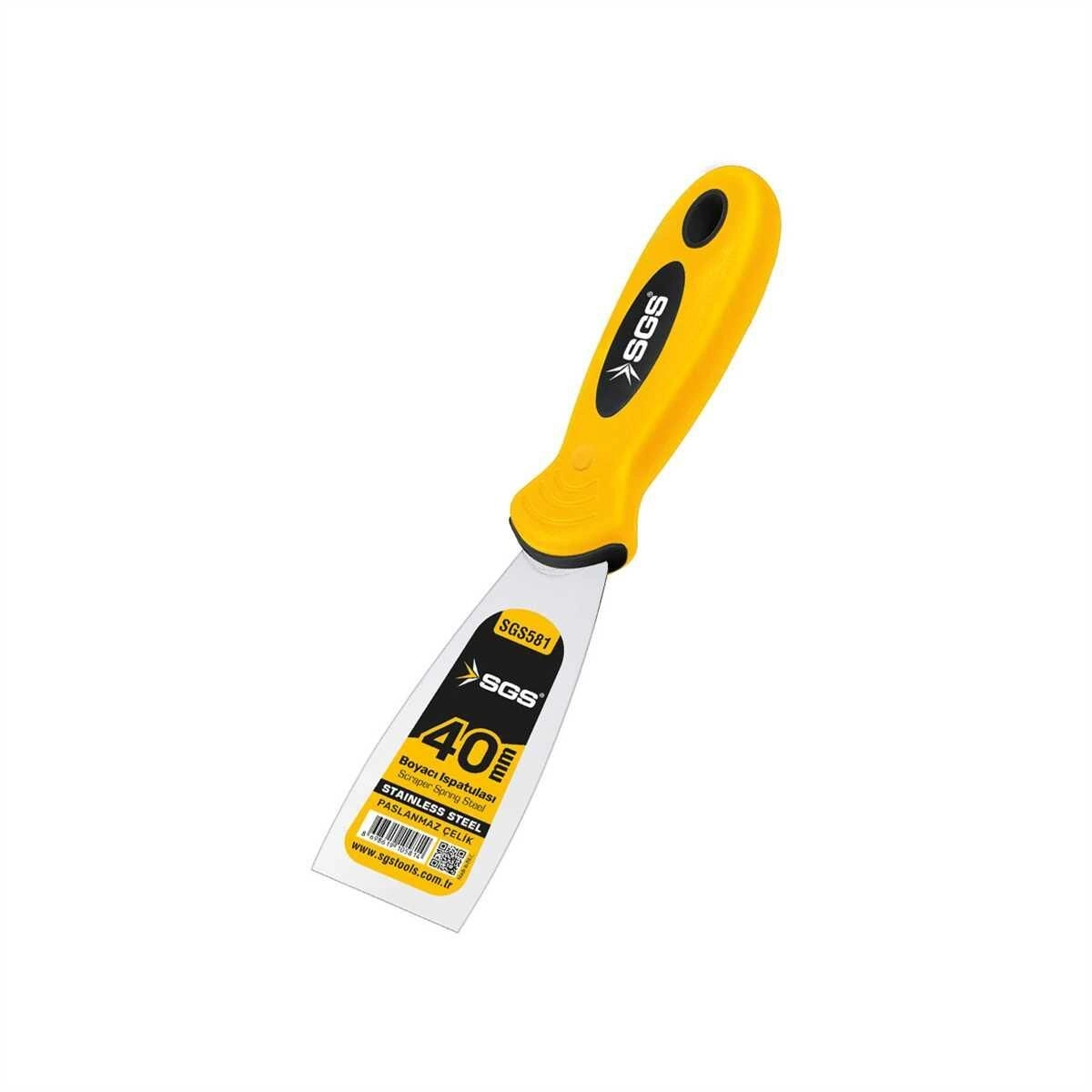 SGS 581 Spatula Paslanmaz Çelik 40 mm