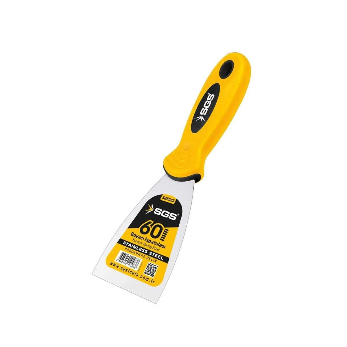 SGS 583 Spatula Paslanmaz Çelik 60 mm