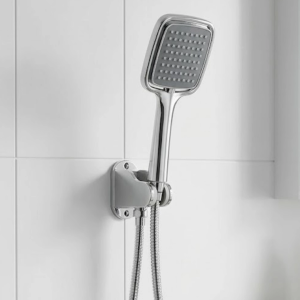 Siyah Duş Seti El Duşu Başlığı Spiral Hortum ve Duvar Askısı Banyo Duş Seti