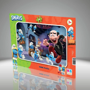 SMURF FRAME PUZZLE 24 PARÇA