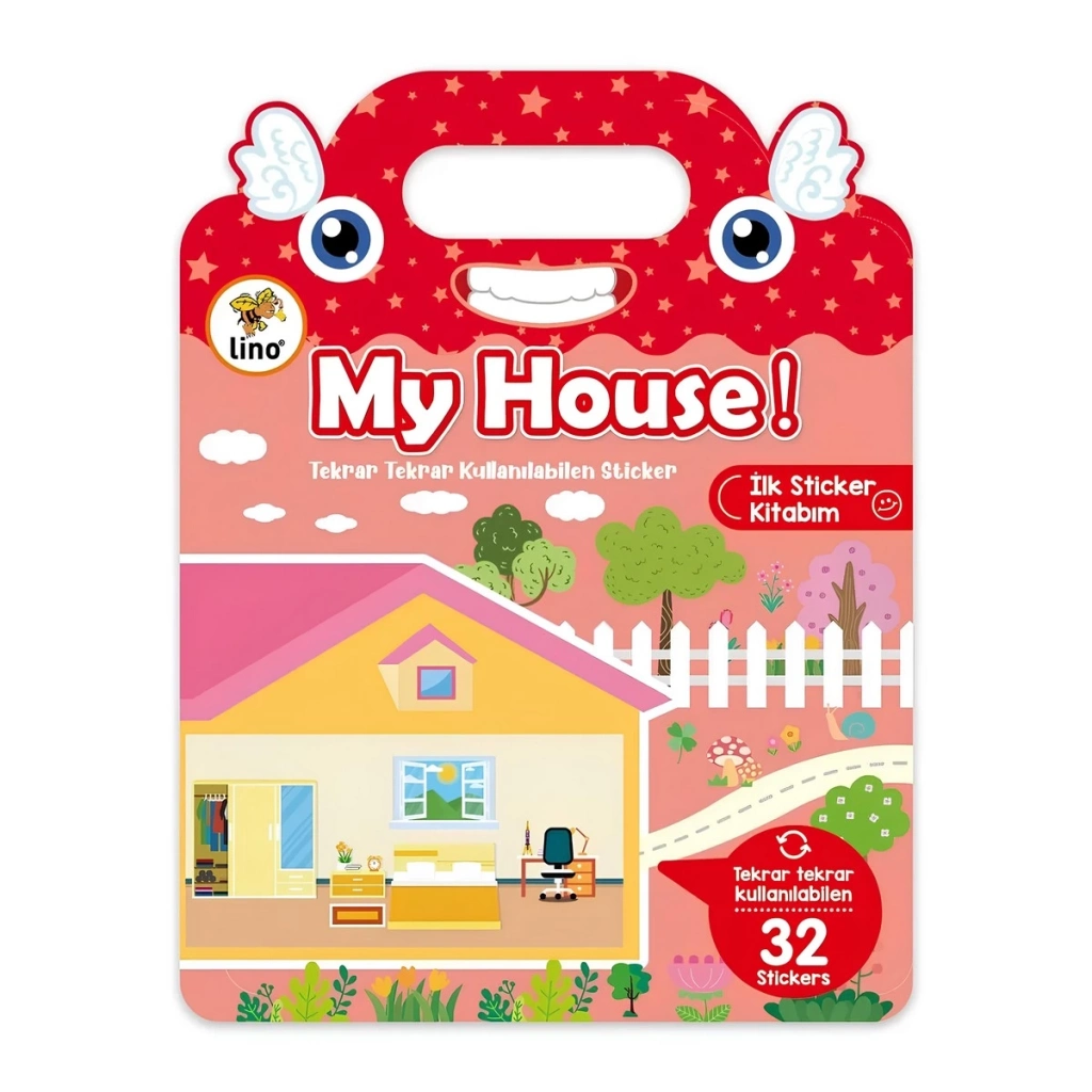 Tekrar Kullanılabilen İlk Sticker Kitabım My House