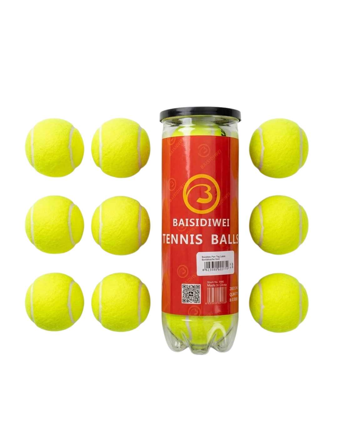 Tenis Topu 9’lu Set Antrenman ve Maç İçin Dayanıklı Toplar 1 Tenis Topu 9’lu Set Antrenman ve Maç İçin Dayanıklı Toplar