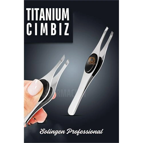 Titanyum Çelik Cımbız Kaş Alma Cımbızı Tüy Alma Cımbızı Solingen Professional  721244