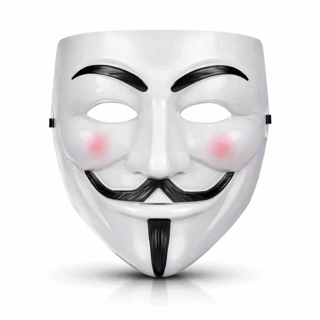 V Mask Premium Vendetta Beyaz Maske (Guy Fawkes Stil) 1 V Mask Premium Vendetta Beyaz Maske (Guy Fawkes Stil)