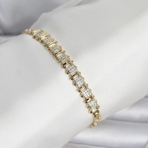 Xuping Model Zirkon Taşlı Gold Renk Kadın Bileklik