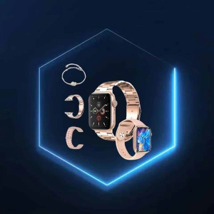 Yeni Nesil Pembe Dokunmatik Ekran Akıllı Saat ve  Kulaklığı Kablosuz Bluetooth Kulaklık