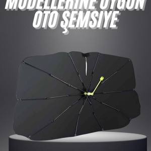Yeni Nesil Tüm Araç Modellerine Uygun Oto Şemsiye Katlanabilir UV Işınlarına Karşı