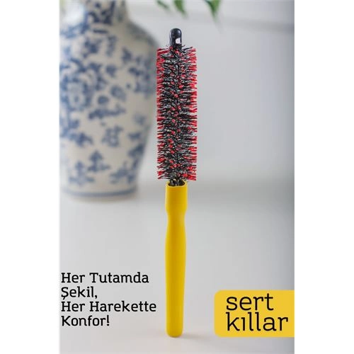 Yuvarlak Saç Fırçası – 24 cm x 2.3 cm | 2.1 mm Derinlik | Spiral Kıllı, Hacim ve Şekil İçin  716484