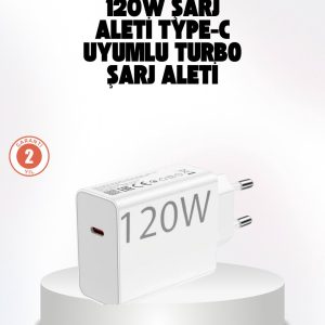 120W Güçlü Hızlı Şarj Adaptörü ve Type-C Kablo Seti – Güvenli Şarj Teknolojisi