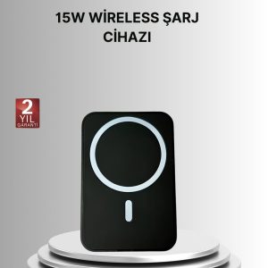 360° Döner Başlıklı MagSafe Araç Telefon Tutucu 15W Güvenli Kablosuz Şarj