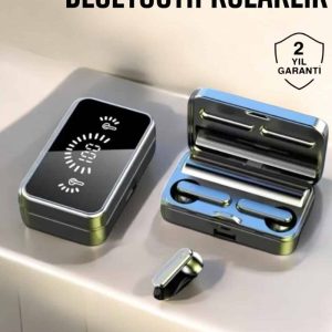 Aynalı Bluetooth Kulaklık Telefon Standlı Dijital Göstergeli