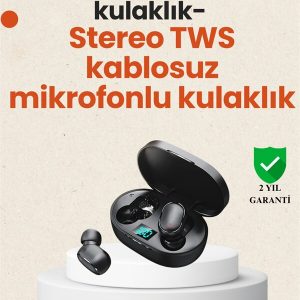 TWS Bluetooth Kulaklık Kulak İçi Kablosuz Dijital Göstergeli Çağrı Cevaplayabilen