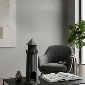 3D Siyah Deniz Feneri Dekoratif Obje Modern Ev ve Ofis Aksesuarı
