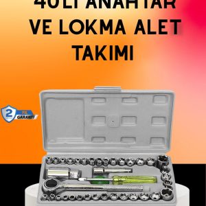40 Parça Cırcır Lokma Anahtar Seti Profesyonel Kullanım