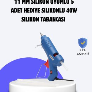 Sıcak Mum Tabancası 40W 5 Silikon Hediyeli Kolay ve Hızlı Yapıştırma