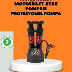 Ayaklı Bisiklet Pompası Basınç Göstergeli Çok Amaçlı