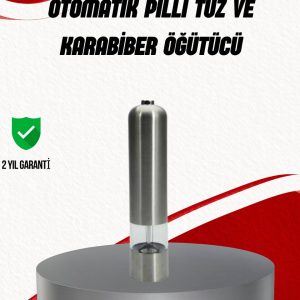 Işıklı Pilli Baharat Değirmeni Taze ve Pratik Öğütme