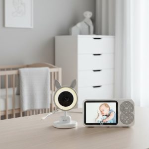 Karşılıklı Sesli Bebek Kamerası 4x Zoom Sıcaklık Sensörlü