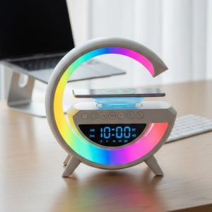 Bluetooth Hoparlör RGB Aydınlatmalı USB TF Kart FM Özellikli