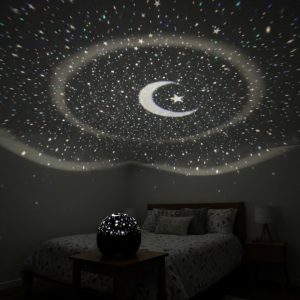 Fişli Yıldız Projektör Gece Lambası Müzikli