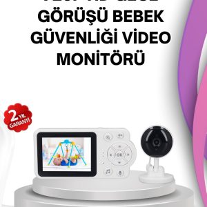 Gece Görüşlü Bebek Kamerası Ninni ve Alarm Özellikli
