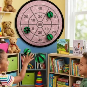 Güvenli Dart Oyunu Cırtlı Toplu Çocuk Oyuncağı Eğlence ve Beceri Seti