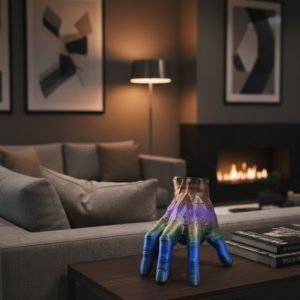 3D Rengarenk El Dekoratif Heykel 27x22 cm Büyük Boy Modern Tasarım