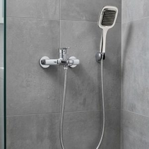 Siyah Duş Seti El Duşu Başlığı Spiral Hortum Dayanıklı Banyo Duş Aksesuarı
