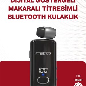 Fineblue F580 Bluetooth Kulaklık – Klipsli Dijital Göstergeli Su Geçirmez 12 Saat Pil Ömürlü