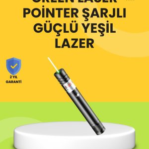Uzun Mesafe Görünürlüklü Yeşil Lazer Pointer Şarjlı