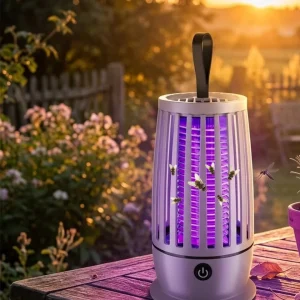 Elektrikli Sinek Öldürücü Lamba UV Mor Işık Geniş Alan Etkili Sessiz Çalışma
