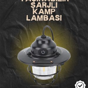 Kamp ve Bahçe İçin Retro LED Fener – Sıcak Işık Uzun Ömürlü Batarya