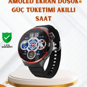 AMOLED Ekranlı Akıllı Saat Bluetooth Arama ve NFC Destekli