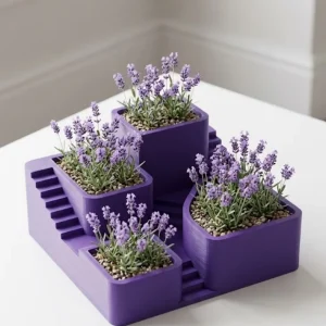 3D Kaktüs Saksısı Modern Çok Bölmeli Dekoratif Tasarım