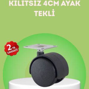Kilitsiz 4 cm Mobilya Ayağı Tek Adet Pratik ve Dayanıklı