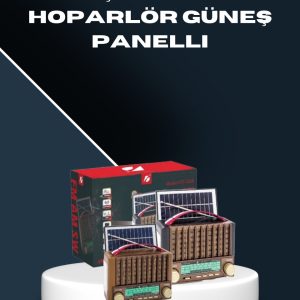 Çok Fonksiyonlu Solar Radyo Bluetooth USB SD Kartlı Taşınabilir Hoparlör
