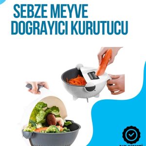 Dilimleyici ve Rende Bıçaklı Çok Amaçlı Mutfak Aleti