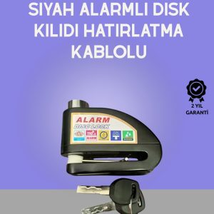 Yüksek Sesli 110dB Çelik Disk Kilidi Su Geçirmez