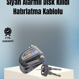 Motosiklet ve Bisiklet İçin 6mm Pinli Alarmlı Disk Kilidi