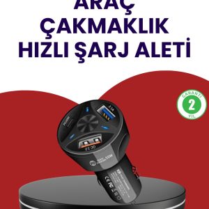 55W PD ve Quick Charge 3.0 Destekli Polygold Araç Şarj Adaptörü