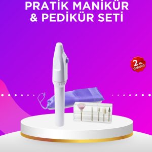 Elektrikli Manikür ve Pedikür Matkap Seti – Ayarlanabilir Hız Ergonomik ve Sessiz