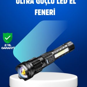 Güçlü LED El Feneri Şarj Edilebilir Çok Modlu