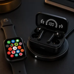 Spor ve Günlük Kullanıma Uygun Akıllı Saat ve Bluetooth Kulaklık Seti Yüksek Performans